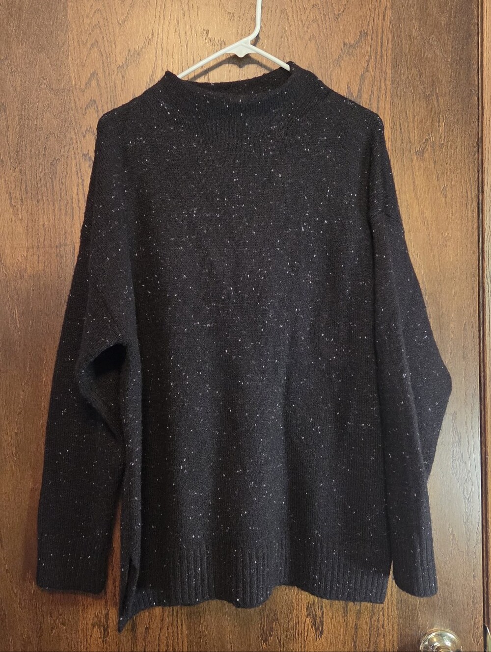 Well Worn Speckled Sweater - Black